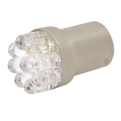 R10W 12V SKYWAY 7диодов с цоколем BA9S 1-контактная Белая ST187LEDSG187LED