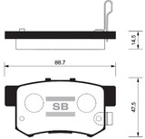 ТОРМОЗНЫЕ КОЛОДКИ СИВИК SP1076R