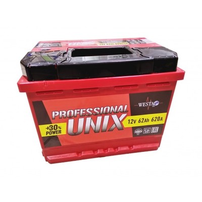 АКБ 6СТ-62 UNIX PROFESSIONAL NEW ПП